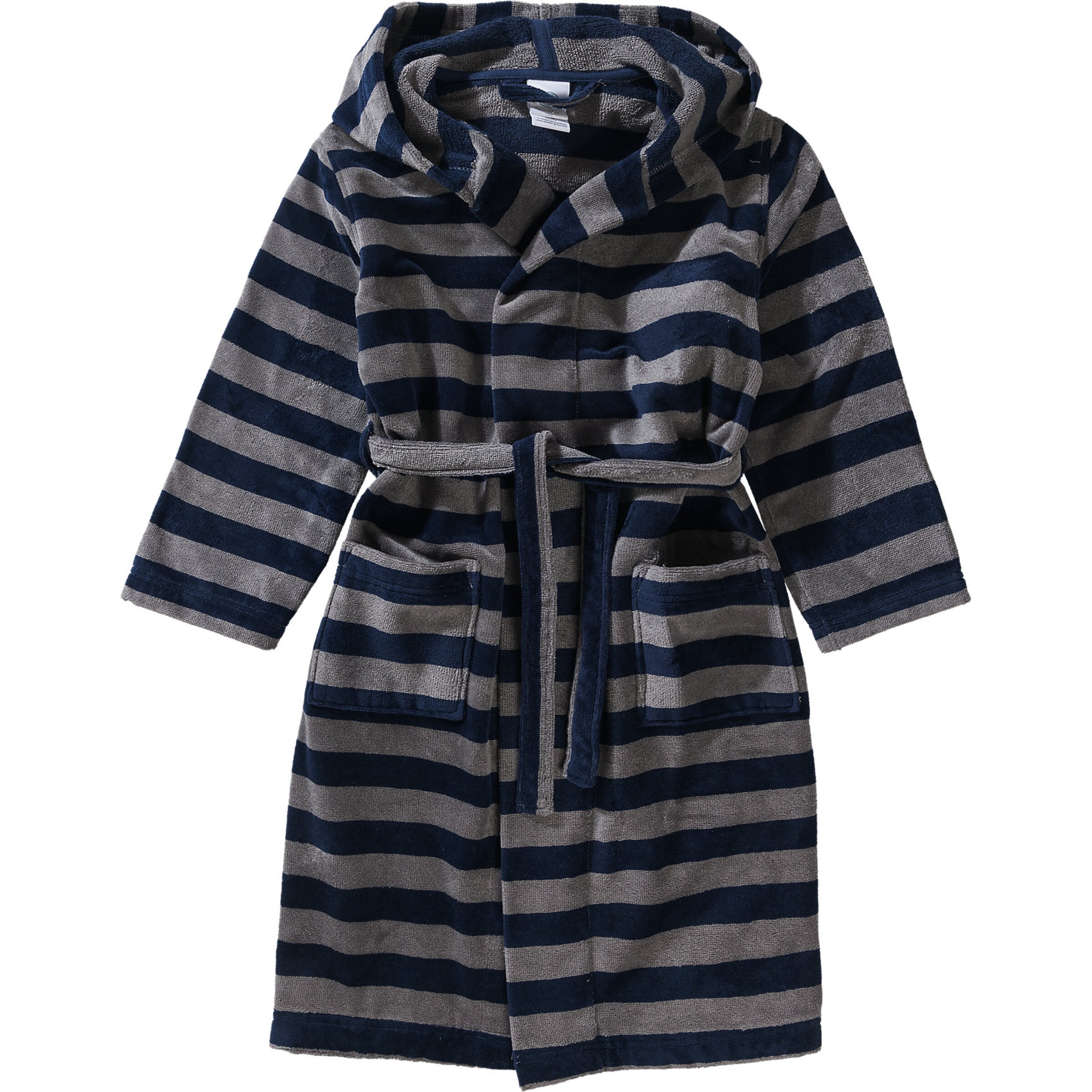 Accappatoio di Sanetta in grigio: frontale