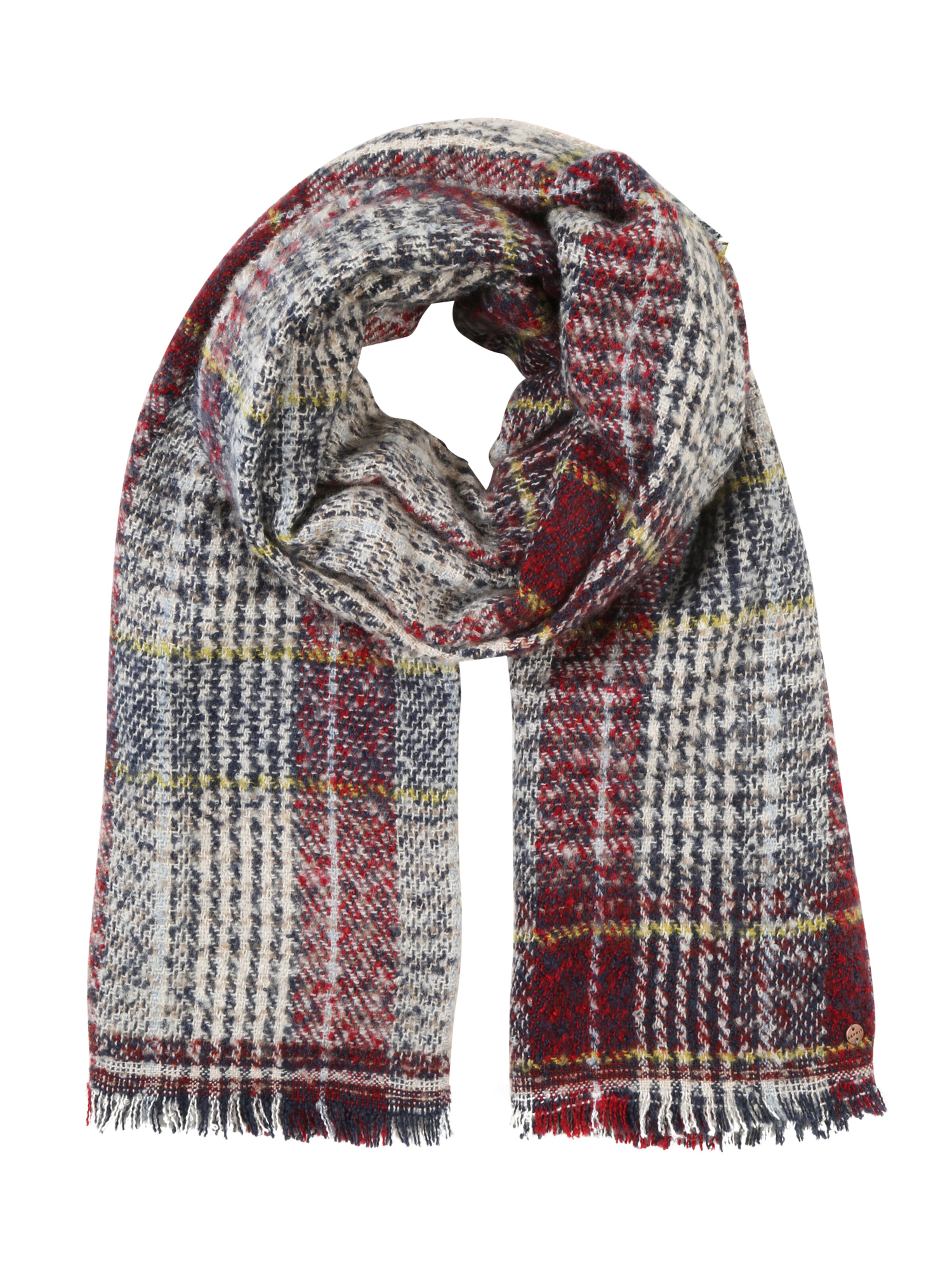 ESPRIT - Sjaal 'BoucleCheck' in de kleur Rood