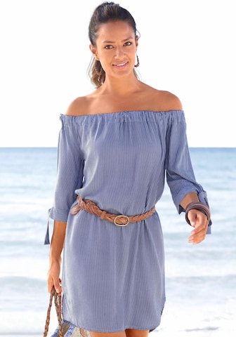 LASCANA Beach Dress in Blue: front