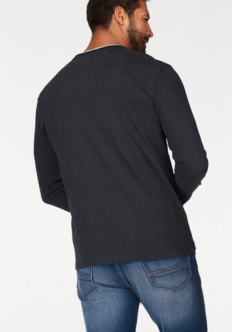 Man's World Langarmshirt in Blau