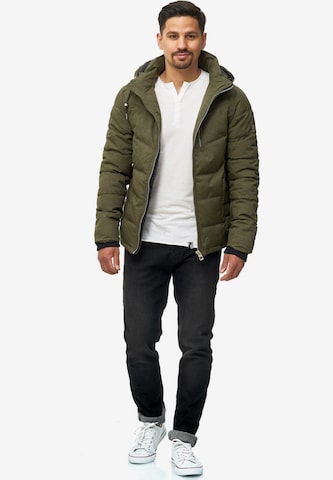 INDICODE JEANS Winter Jacket 'Circus ' in Green