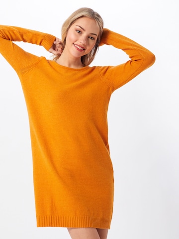 VILA - Vestido de punto 'Ril' en naranja: frente
