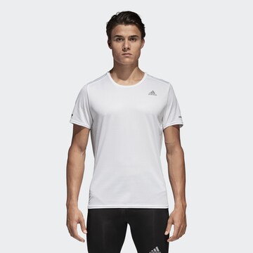 T-Shirt fonctionnel 'Run' ADIDAS PERFORMANCE en blanc : devant