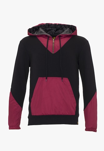PLUS EIGHTEEN Kapuzenpullover in Schwarz: Vorderseite