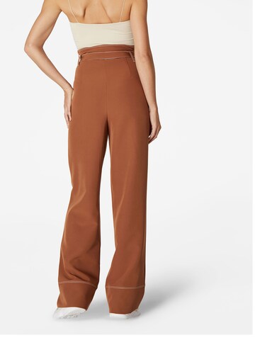 Wide Leg Pantalon 'Clarissa' LeGer by Lena Gercke en marron