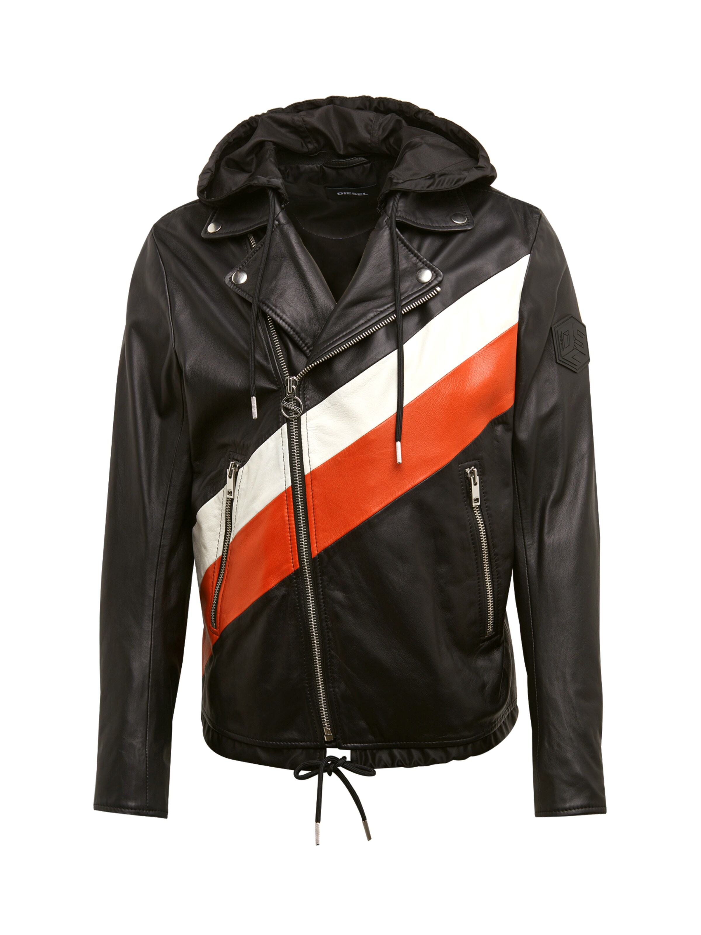 DIESEL - Tussenjas 'L-SOLOVE JACKE' in de kleur Zwart