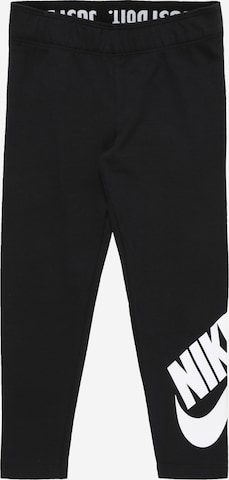 Nike Sportswear Skinny Bukse i svart: forside