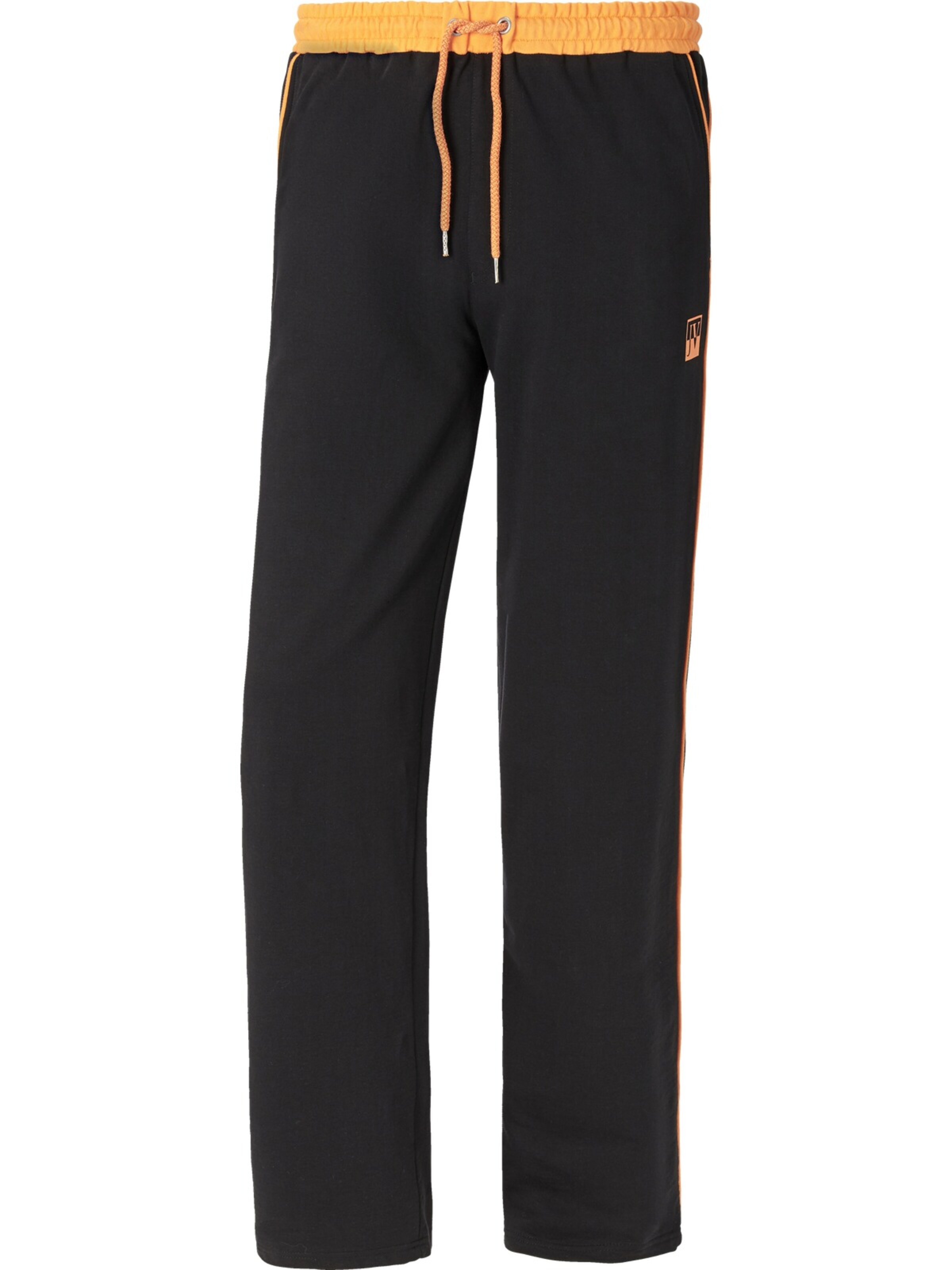 Jan Vanderstorm Jogginghose 'Rentius' in Schwarz: Vorderseite