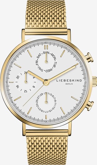 Liebeskind Berlin Analoog horloge in de kleur Goud / Wit, Productweergave