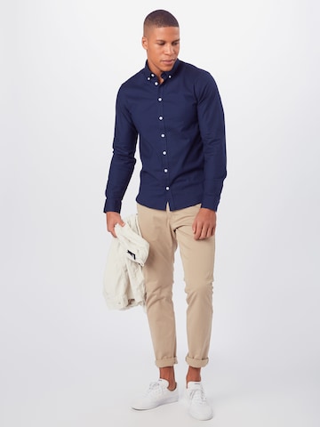 Casual Friday Regular Fit Hemd 'Arthur' in Blau