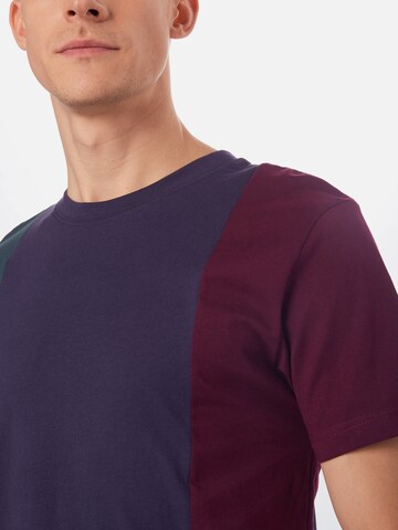 Tricou 'Tripple Tee' de la Urban Classics pe albastru