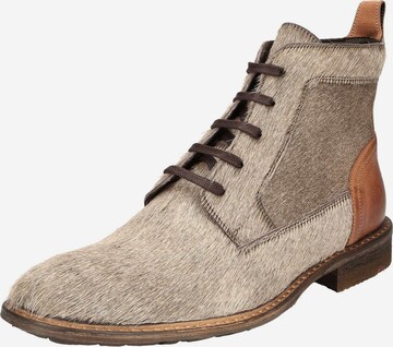 LLOYD Lace-Up Ankle Boots in Grey: front