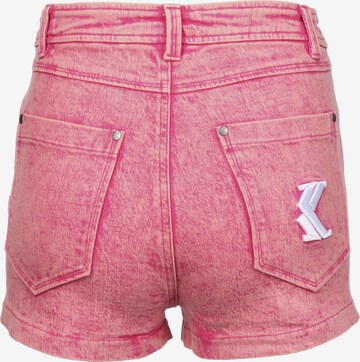 Karl Kani Slimfit Shorts in Pink