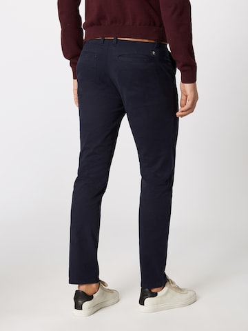 Coupe slim Pantalon chino TOM TAILOR DENIM en bleu