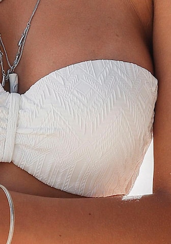 BUFFALO Bandeau Bikini i hvid