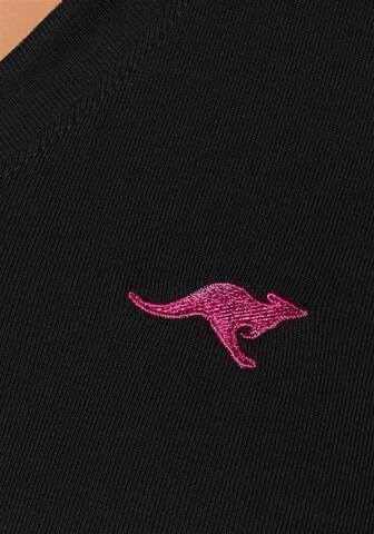 KangaROOS Langarmshirt in Schwarz