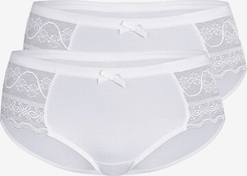 Culotte 'FANCY LACE' sassa en blanc : devant