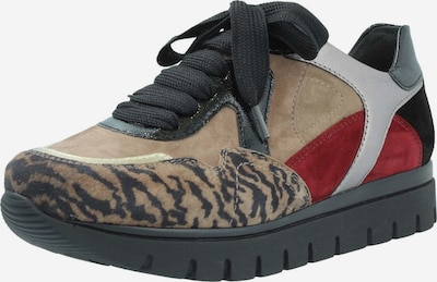 SEMLER Sneakers in grau / taupe / rot, Produktansicht