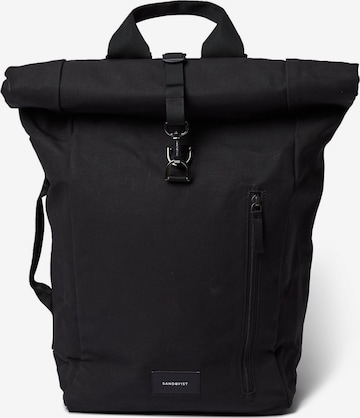 SANDQVIST Backpack 'DANTE' in Black: front