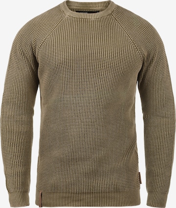 INDICODE JEANS Strickpullover 'Rockford' in Braun: predná strana