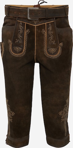 MARJO Regular Traditional Pants 'Schorschi' in Brown: front