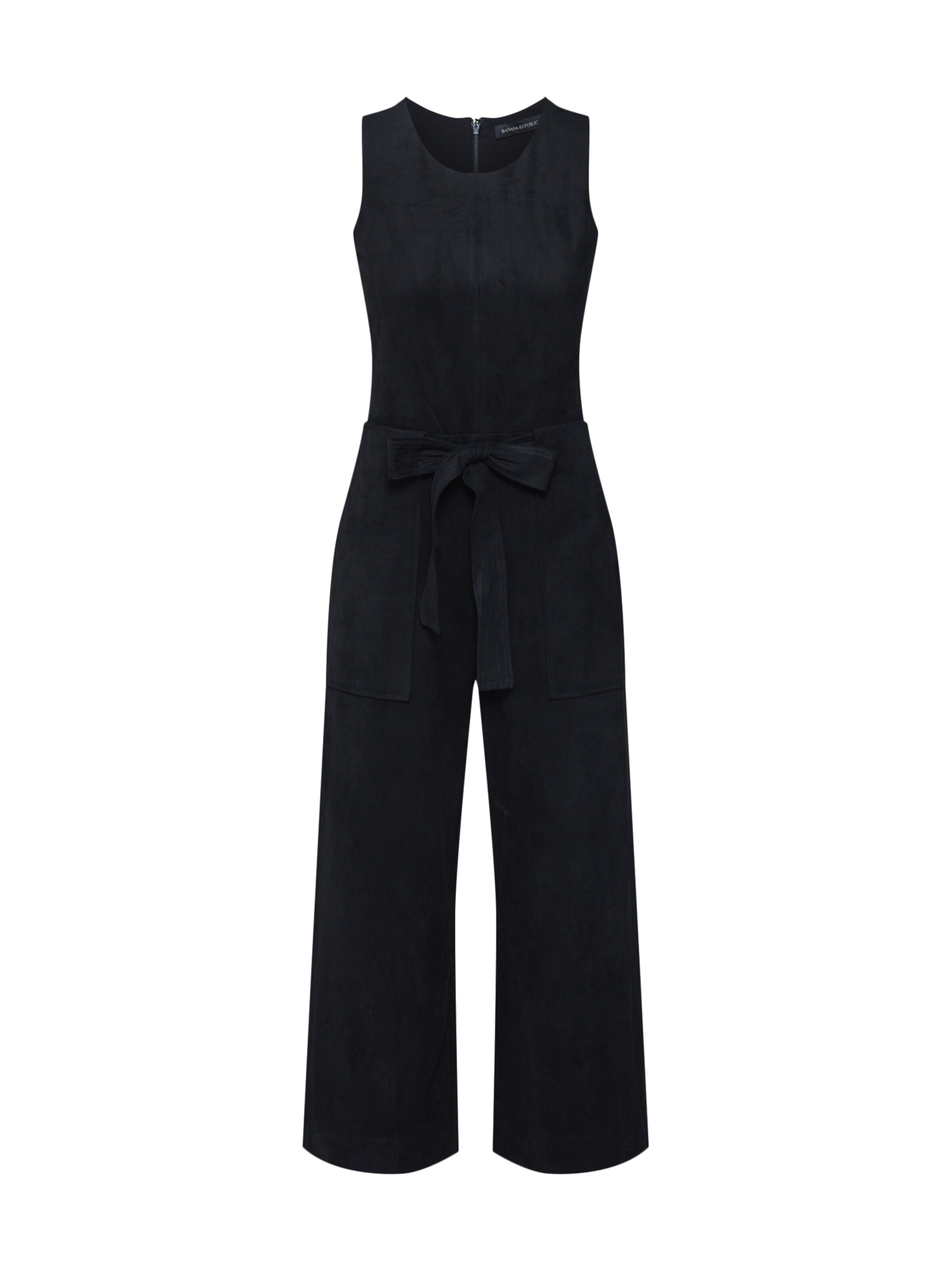 Banana Republic - Jumpsuit 'SL VEGAN SUEDE  WIDE LEG JUMPSUIT' in de kleur Zwart