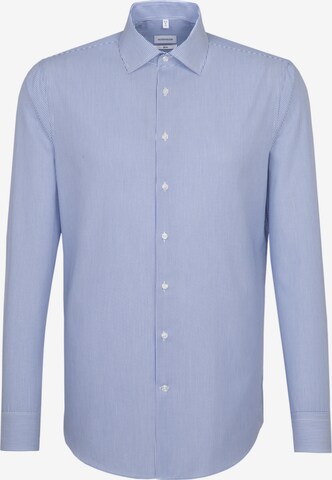 Coupe slim Chemise business SEIDENSTICKER en bleu : devant