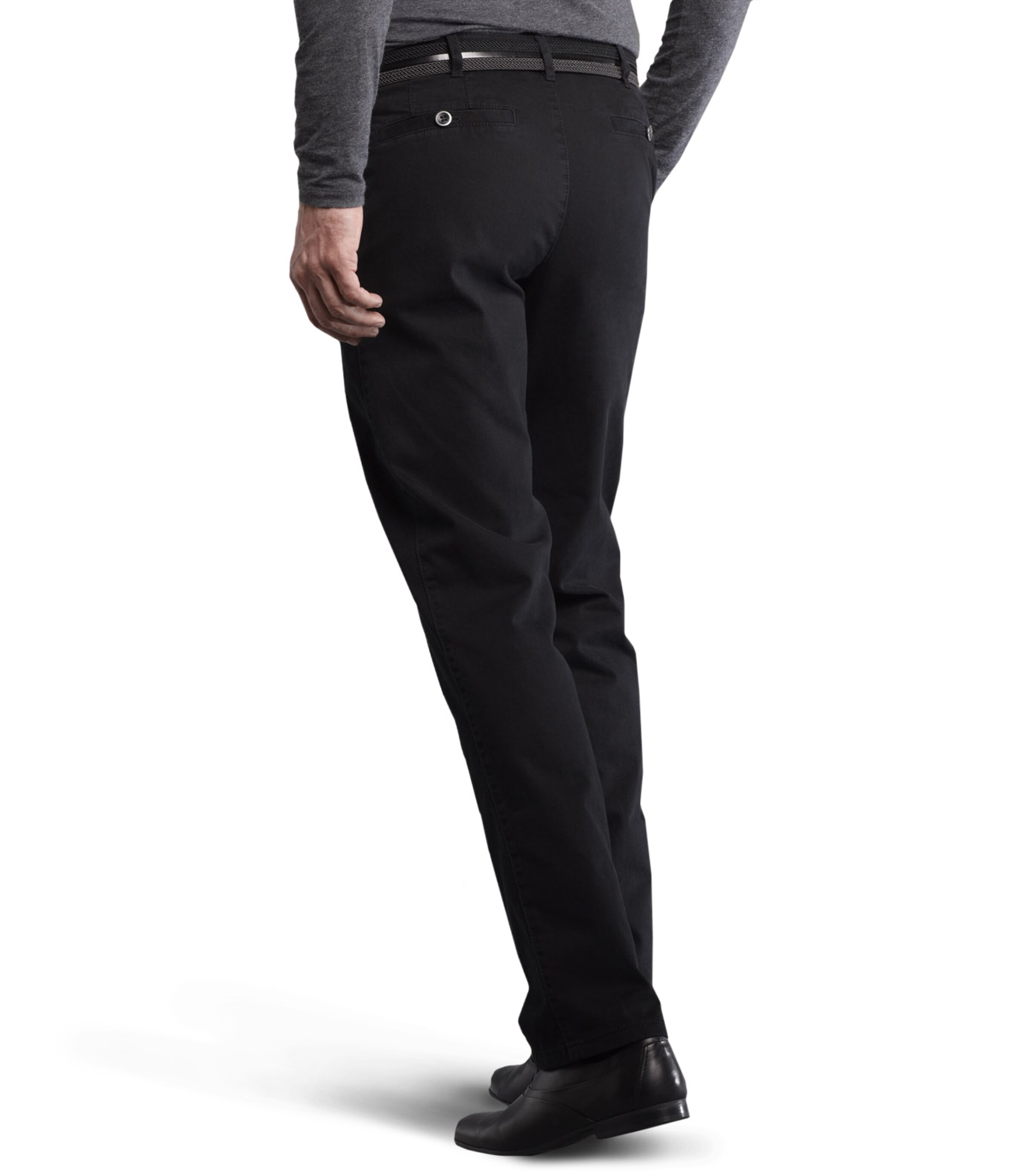 Regular Pantalon chino 'Roma' Meyer Hosen en noir