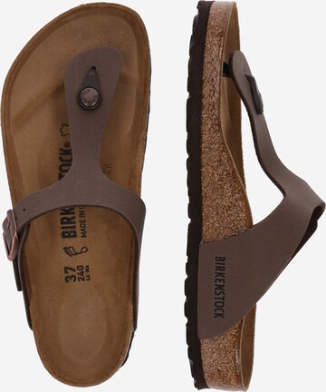 BIRKENSTOCK Zehentrenner 'Gizeh' in Braun