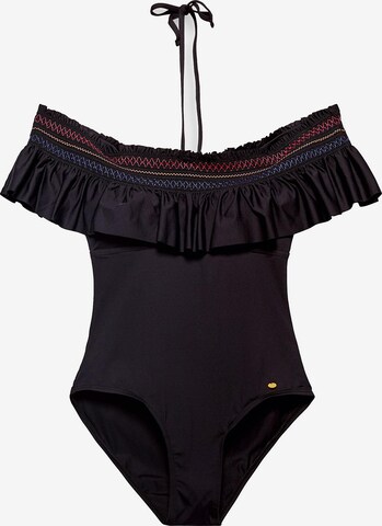 Bandeau Maillot de bain 'Belmont beach' Esprit Bodywear en noir : devant