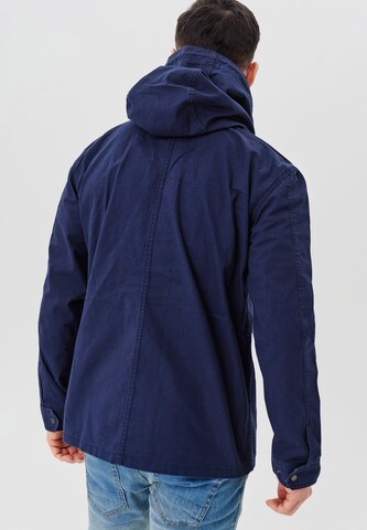 INDICODE JEANS Between-Season Jacket 'Lough' in Blue