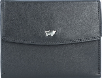 Braun Büffel Wallet in Black: front