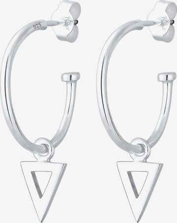 ELLI Earrings 'Dreieck Geo' in Silver: front