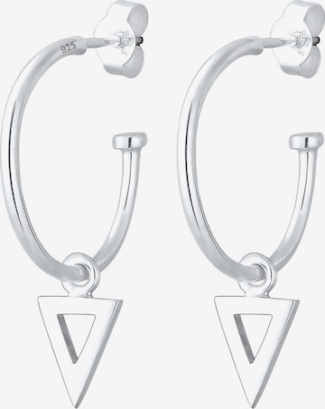 Boucles d'oreilles 'Dreieck Geo' ELLI en argent : devant