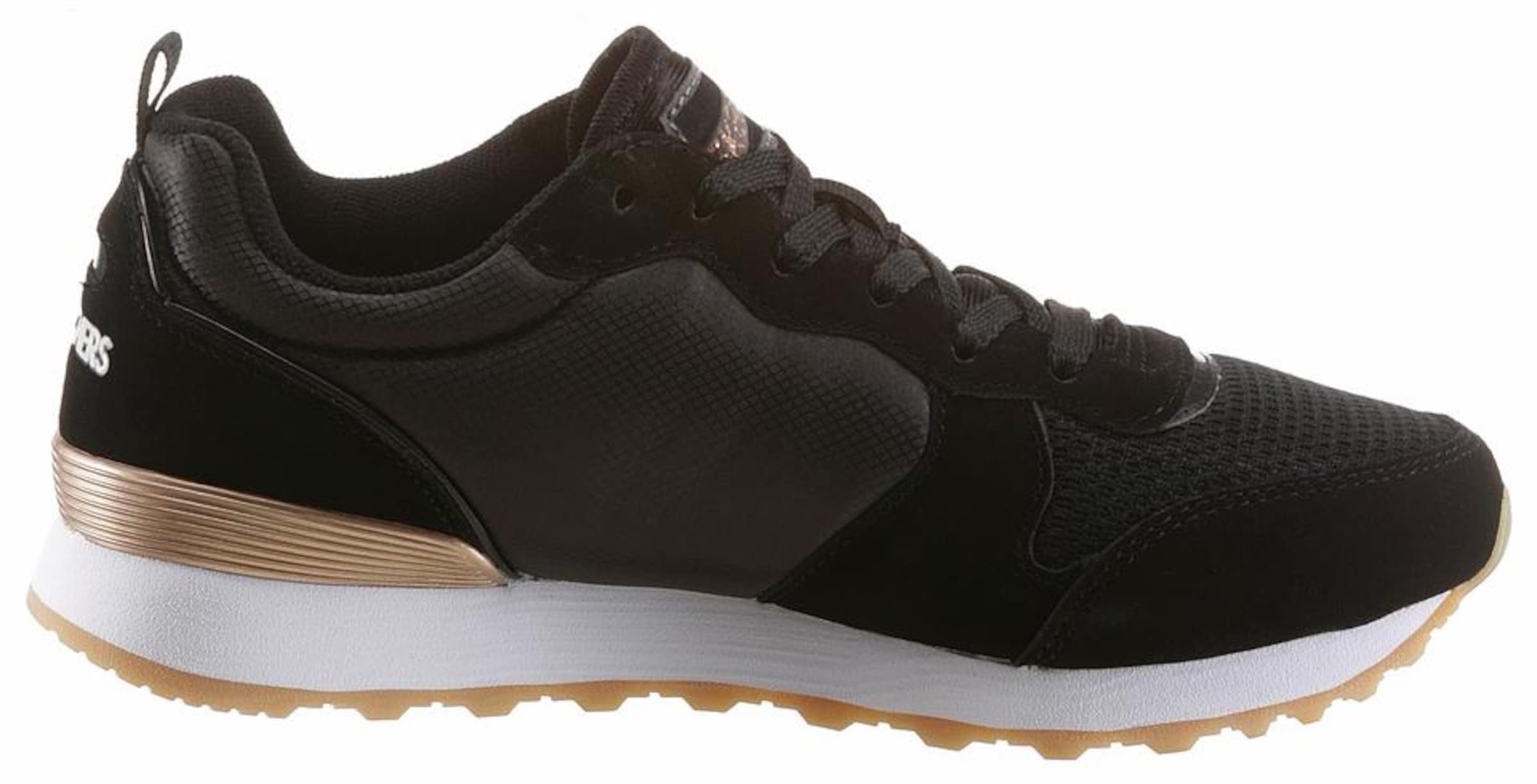 Sneaker low 'Goldn Gurl' de la SKECHERS pe negru