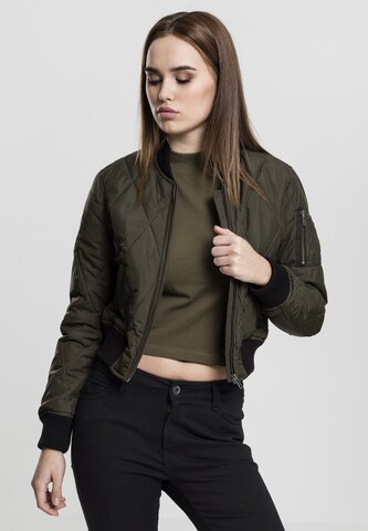 Urban Classics Přechodná bunda – zelená: přední strana