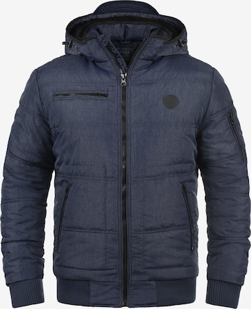 BLEND Winterjas 'Boris Teddy' in Blauw: voorkant