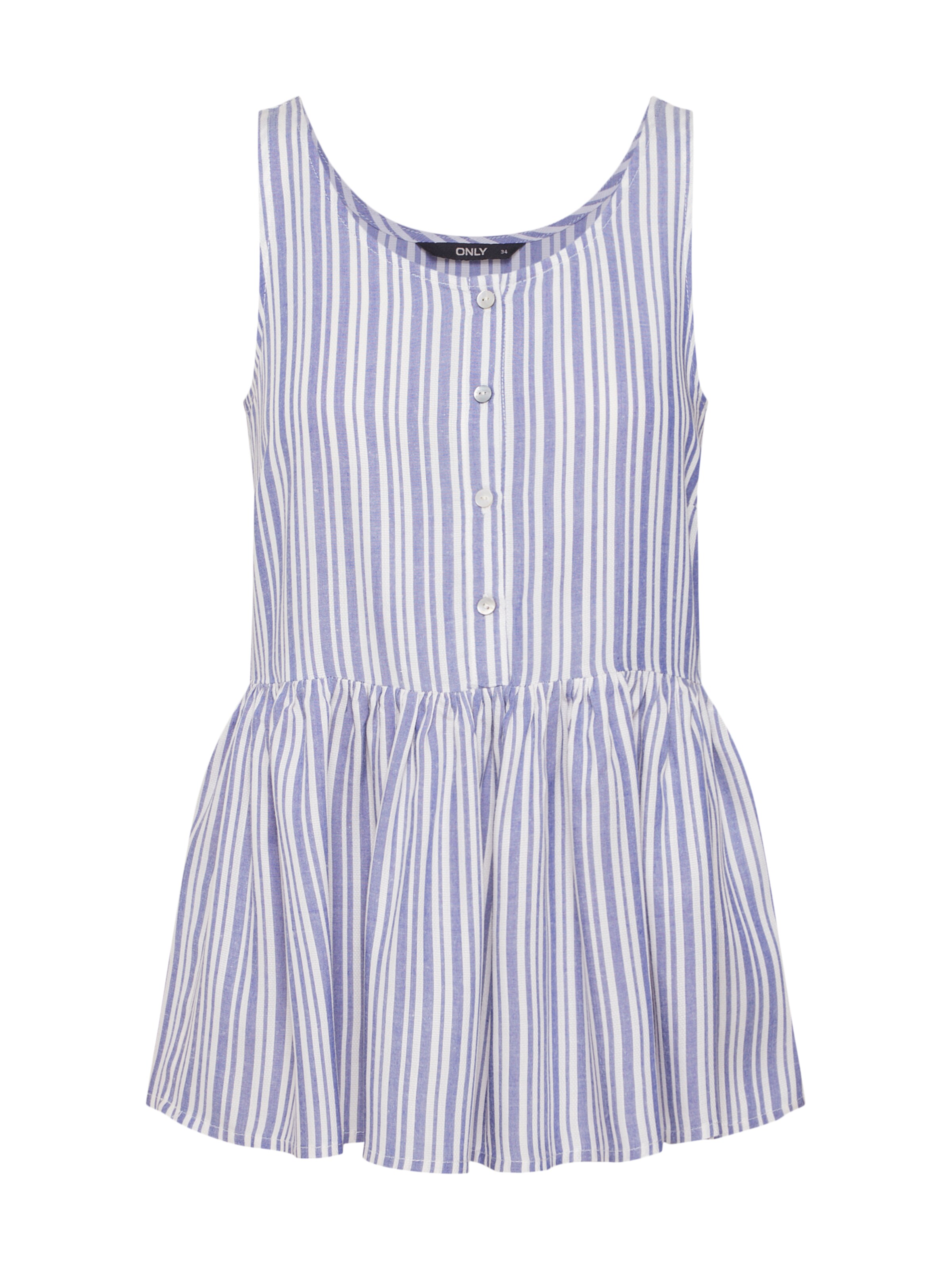 ONLY - Top 'SHINE' in de kleur Lichtblauw