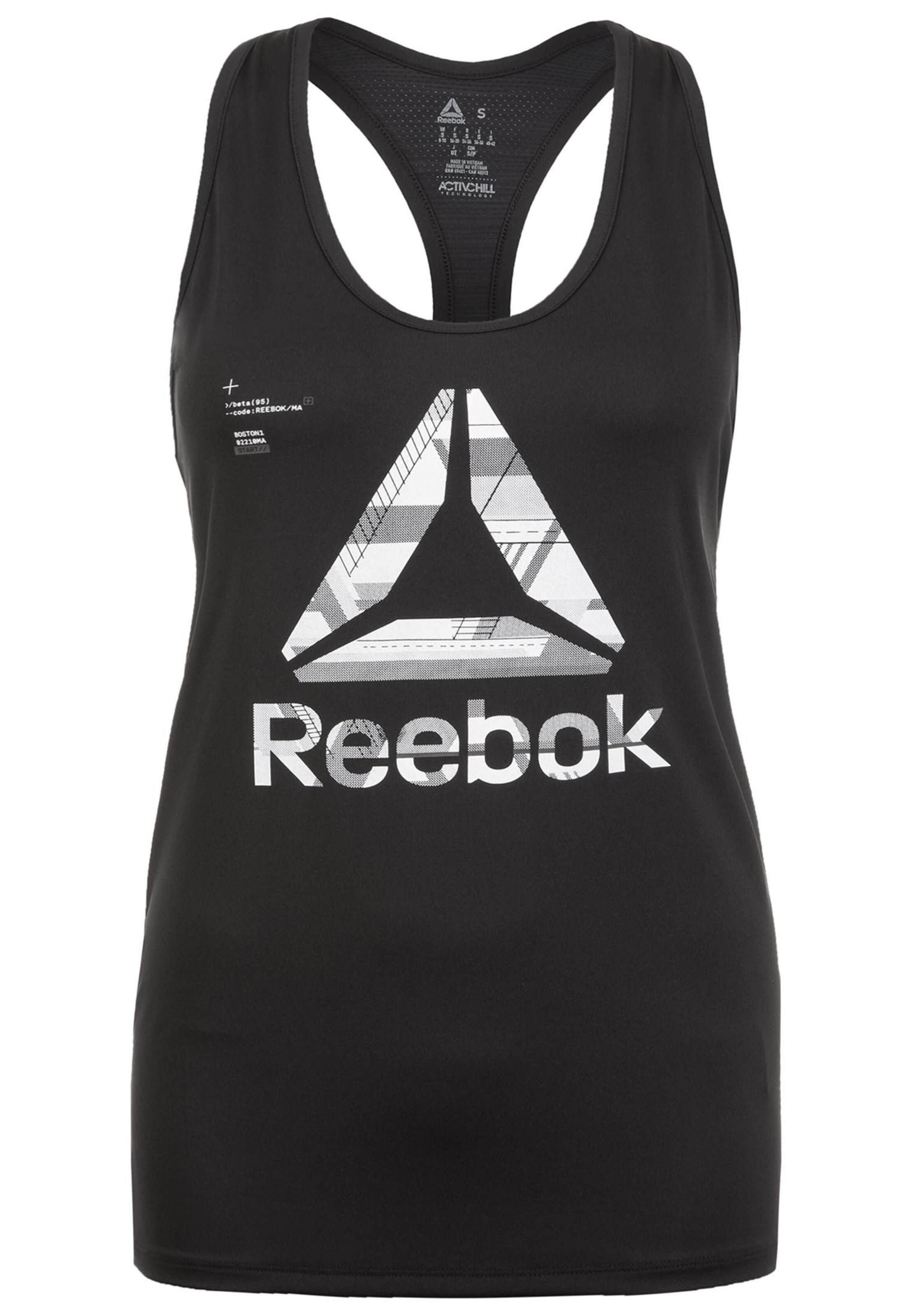 REEBOK - Sporttop 'OS AC Graphic TA' in de kleur Zwart