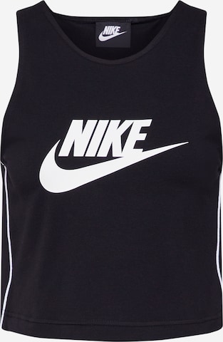 Nike Sportswear Top 'Heritage' in Zwart: voorkant