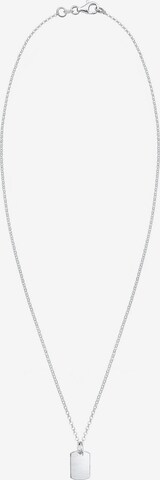 KUZZOI Necklace 'Dog Tag' in Silver: front