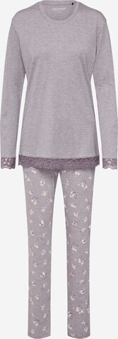 SCHIESSER Pyjama in Grijs: voorkant