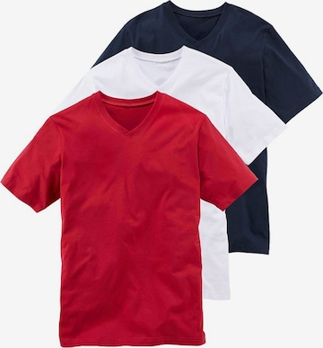 Maier Sports T-Shirt mit V-Ausschnitt (3 Stck.) in Mischfarben: front