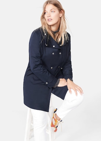 Manteau mi-saison MANGO en bleu : devant