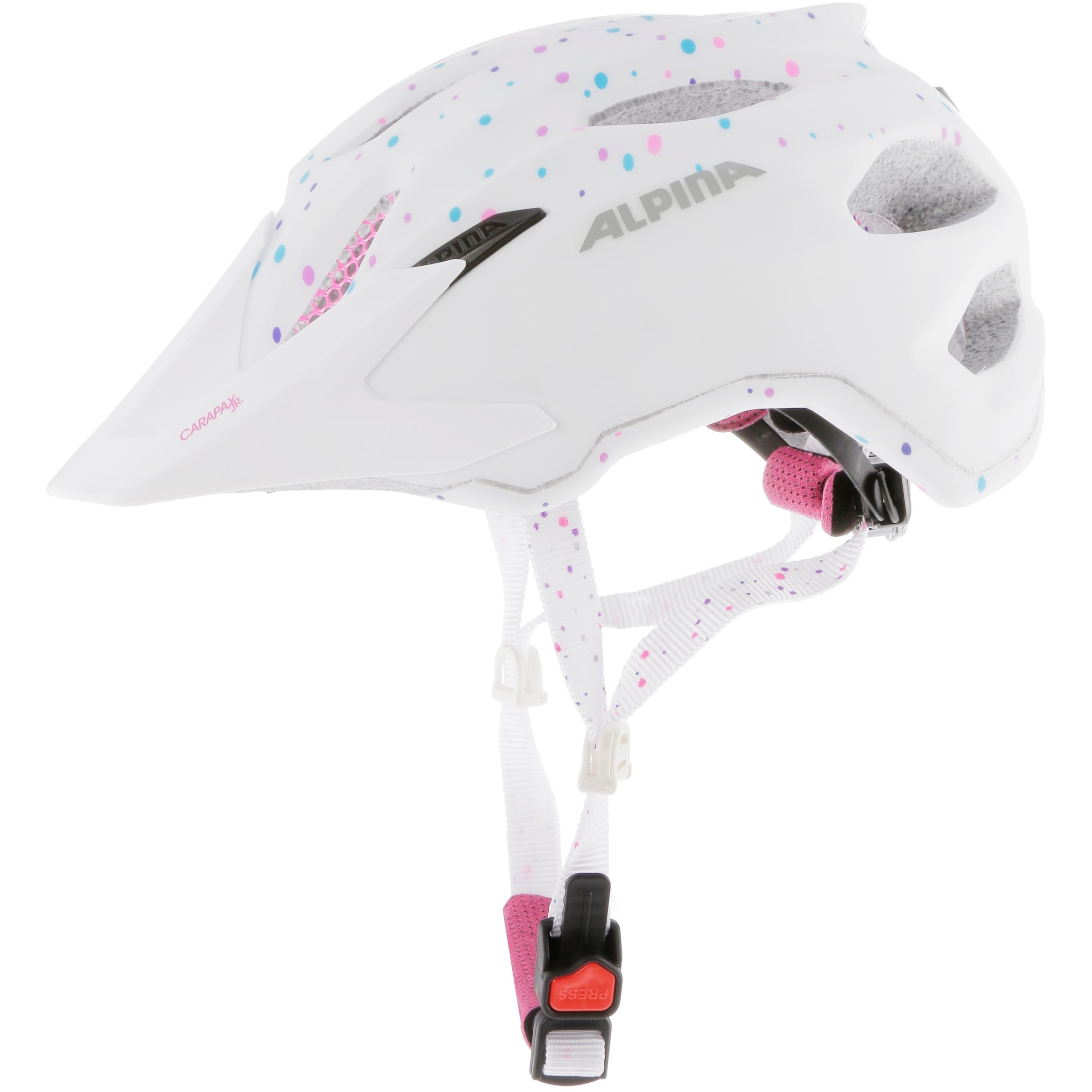 Alpina Helmet 'Carapax Jr.' in White: front