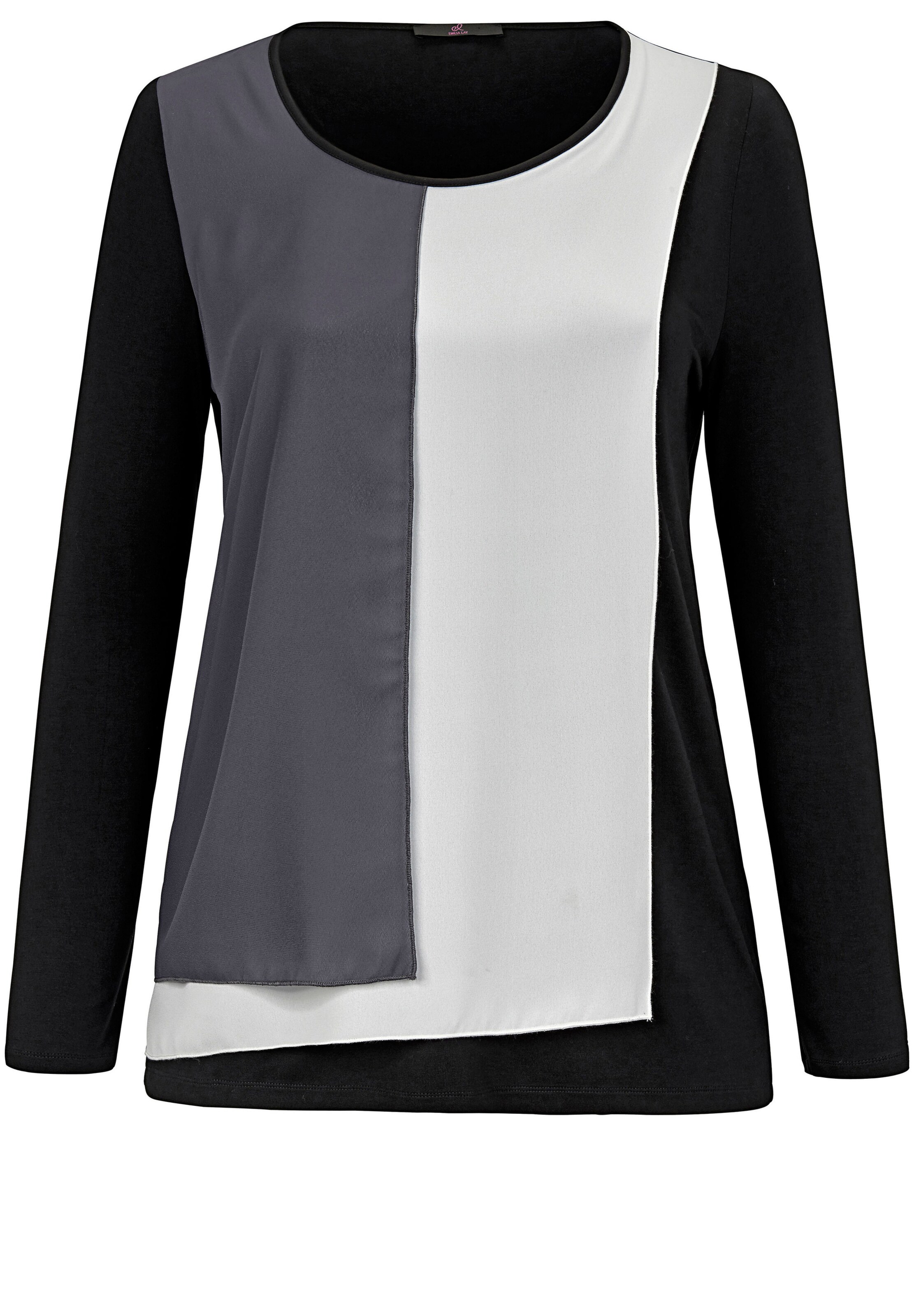 Emilia Lay - Shirt in de kleur Grijs gemêleerd