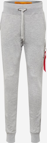 ALPHA INDUSTRIES Tapered Hose 'X-Fit' in Grau: predná strana