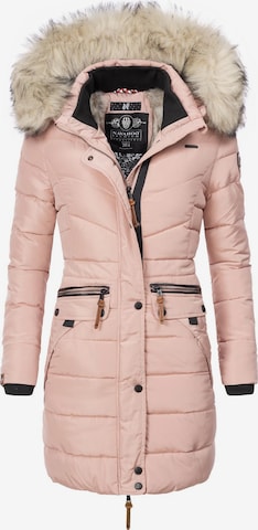 NAVAHOO Winter Coat 'Paula' in Pink: front