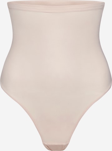 MAGIC Bodyfashion Normalny krój Majtki modelujące 'Hi-Waist Thong' w kolorze beżowy: przód