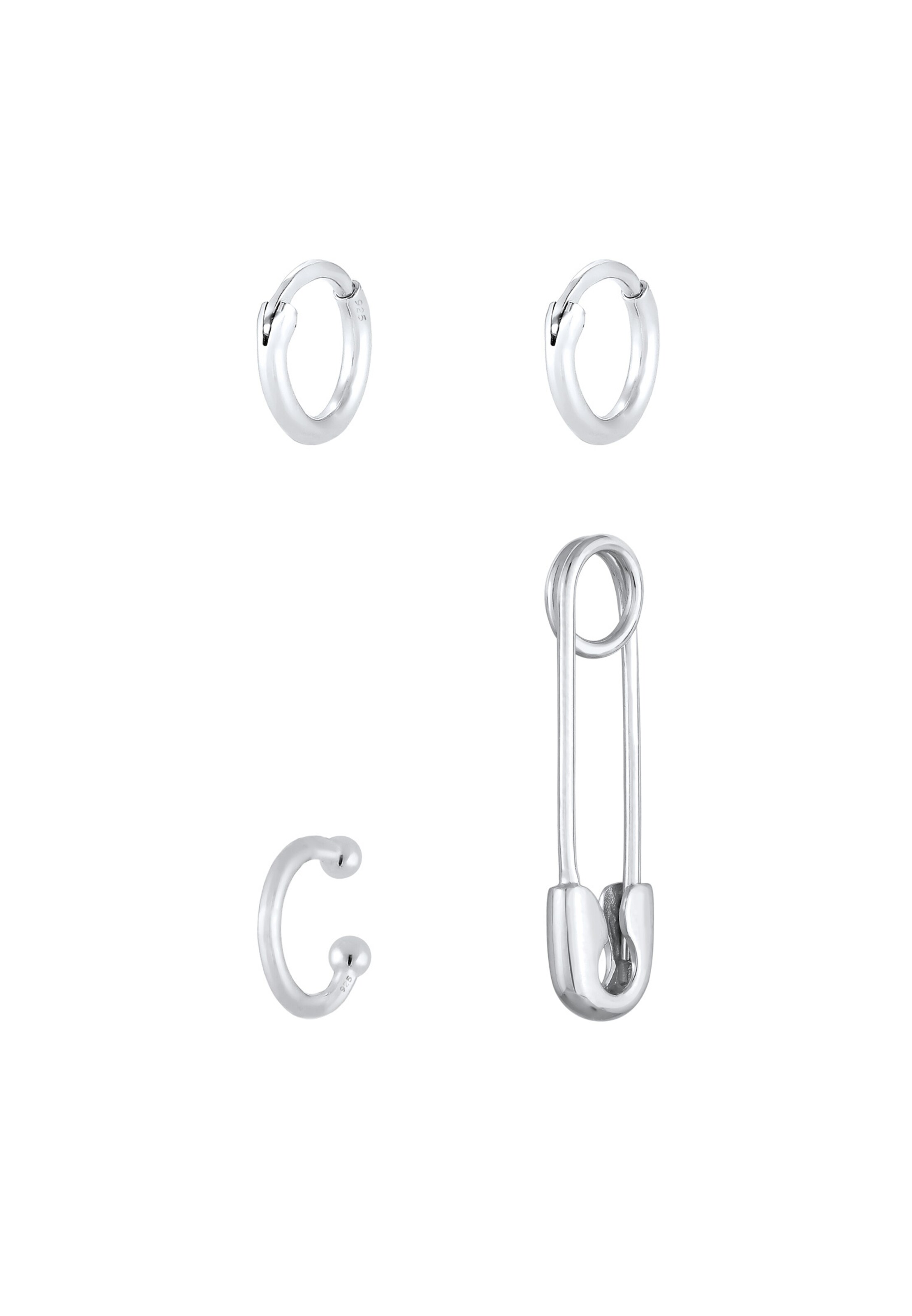 ELLI Earrings '4tlg' in Silver: front